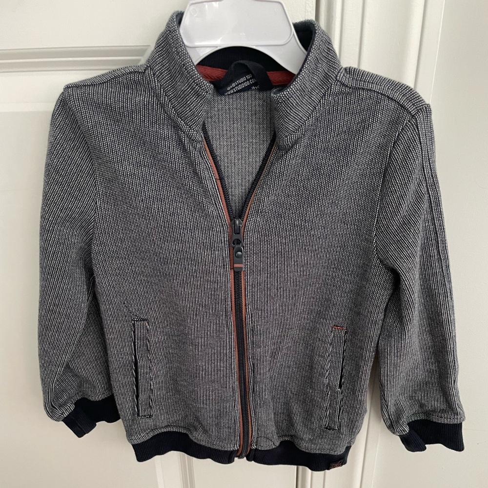 Classic Black and Gray Kids Jacket